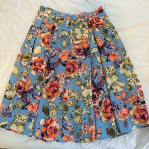 Multi color a line skirt pure sugar brand. Back zipper. A line